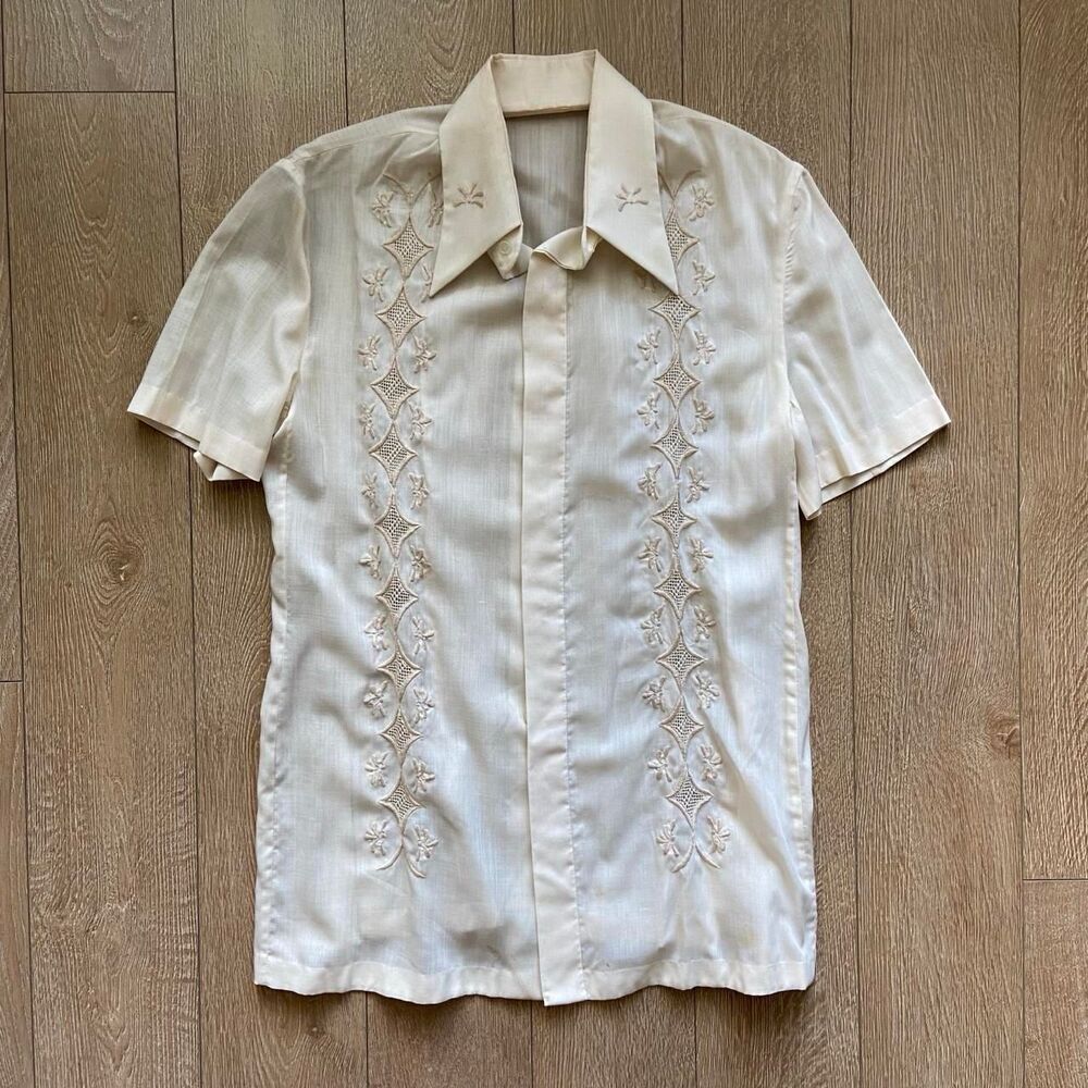 Polo Barong Tagalog - Casual Short Sleeve Traditional Filipino Attire
